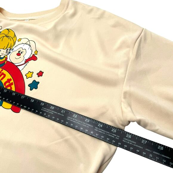 RAINBOW BRITE NEW Womens XXL Made In The 80’s Cream Sweatshirt Twink Sprite Cozy - Picture 8 of 10